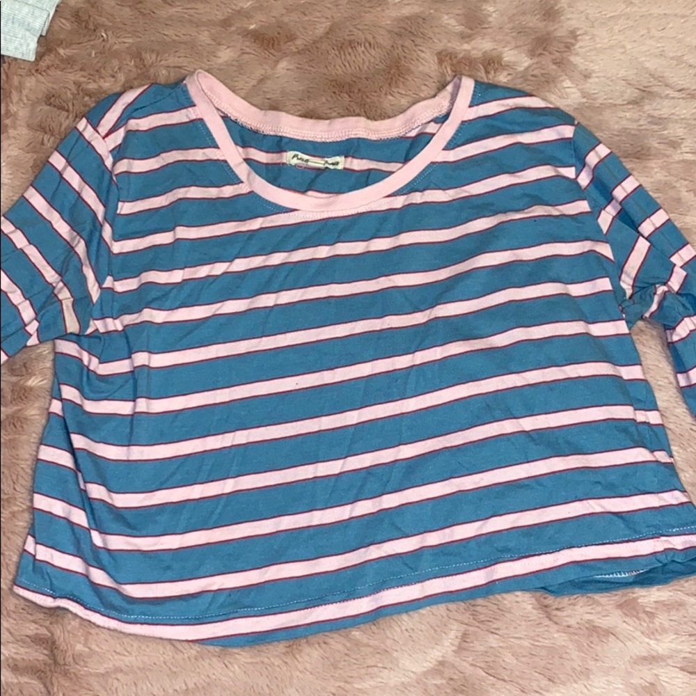 Long sleeve striped top